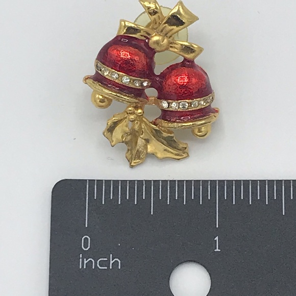 Holiday Red Bell Earrings - Picture 3 of 5